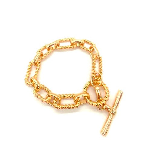 Toggle Bracelet Gold Toggle Bracelet, Chain Bracelet, Simple Gold Bracelet,  Gold Chain Bracelet, Gold Chain Link Bracelet GPB00002 -  Canada